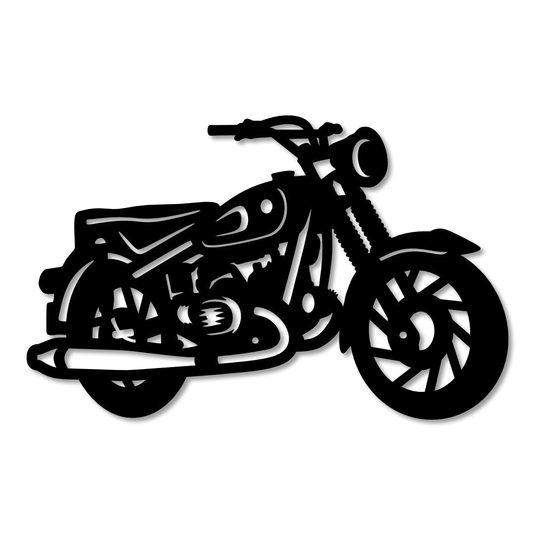 Classic Motorbike Wall Art - 30cm
