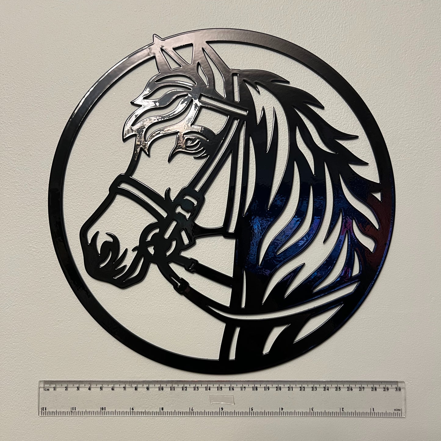 Round Horse Head Wall Art – 30cm