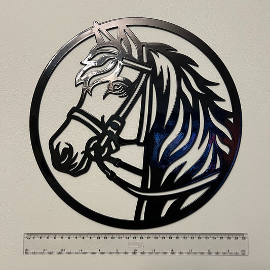 Round Horse Head Wall Art – 30cm