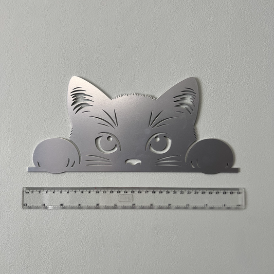 Peeking Cat Wall Art - 30cm