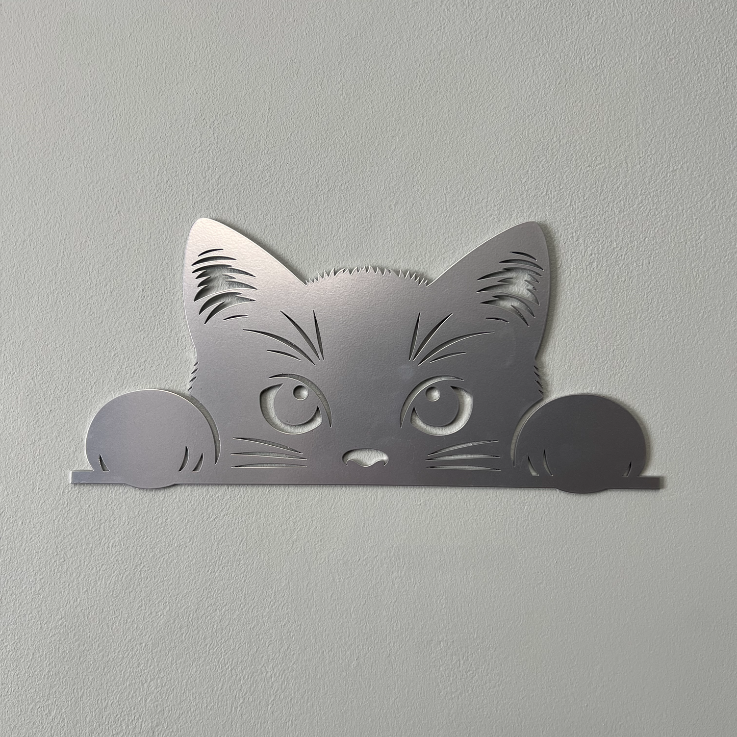 Peeking Cat Wall Art - 30cm