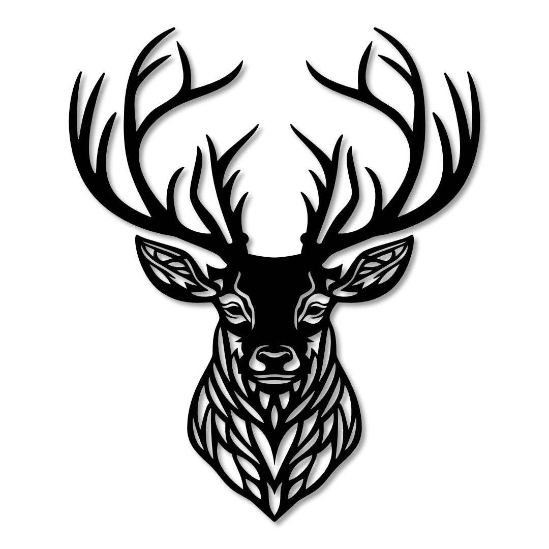 Scottish Stag Head Wall Art - 30cm