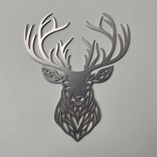 Scottish Stag Head Wall Art - 30cm