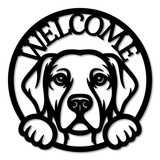 Welcome Labrador Retriever Sign - 30cm